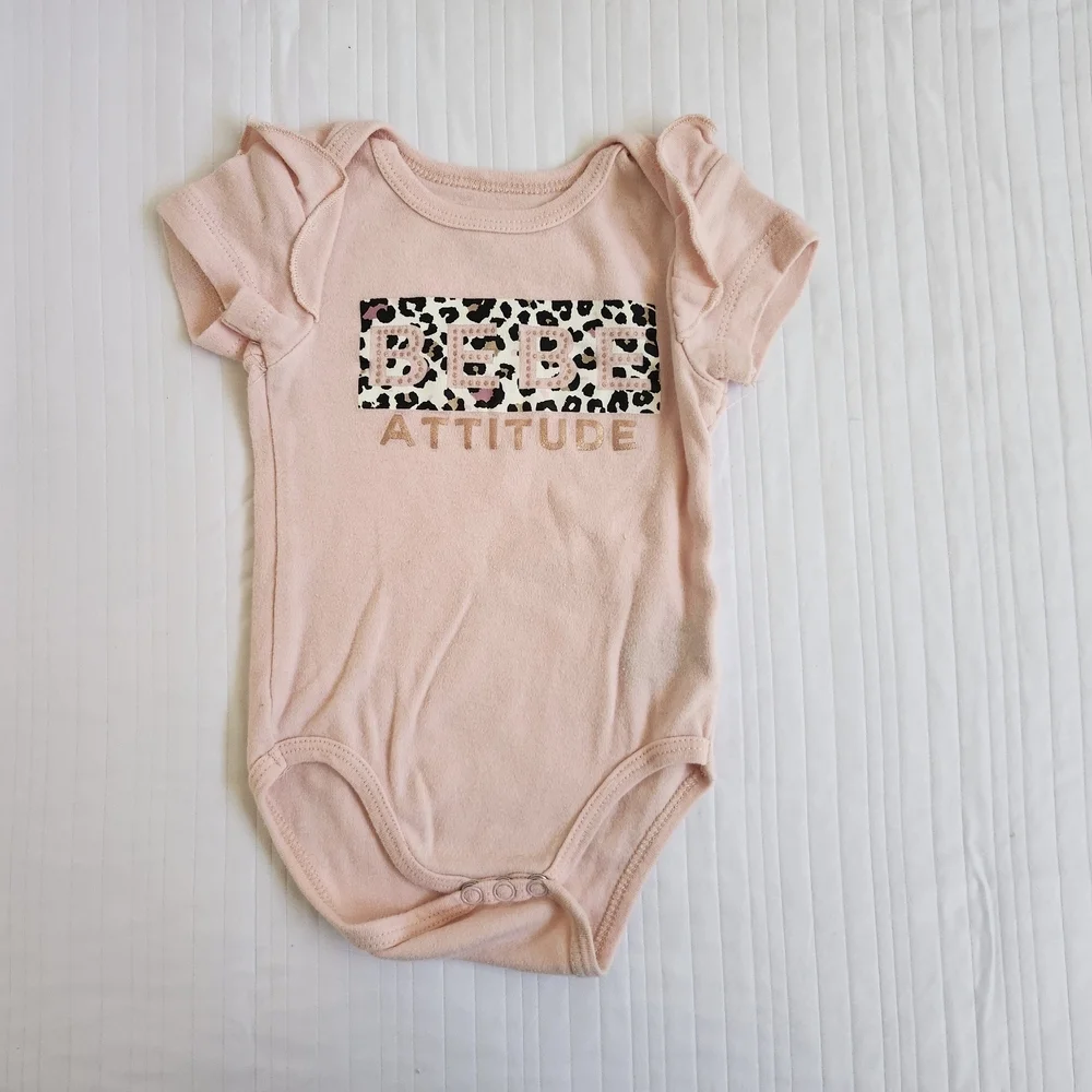 bebe Light Pink Attitude Bodysuit